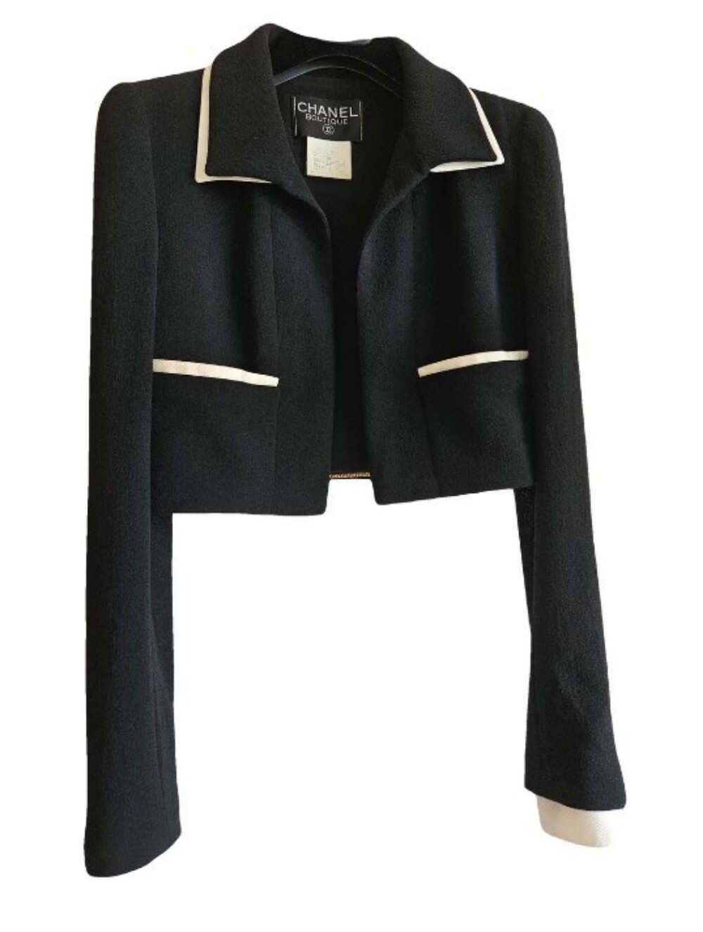 CHANEL Black Cropped Blazer